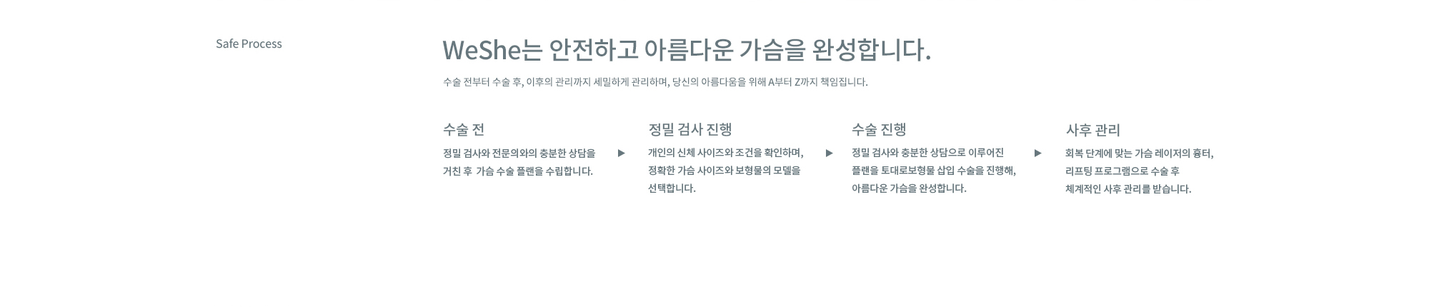 WESHE의 가슴성형